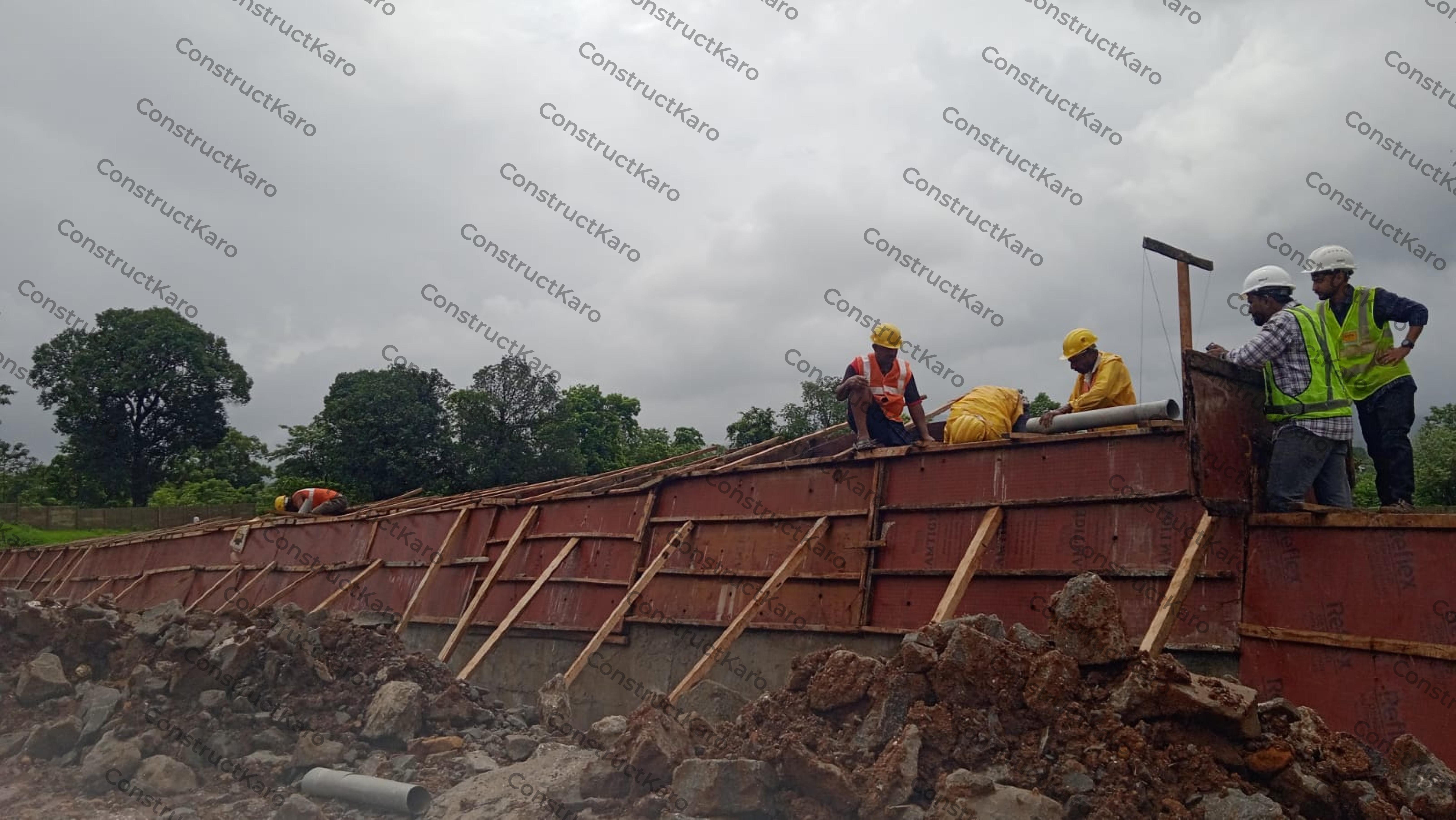 Plum Concrete Work Near Imagica